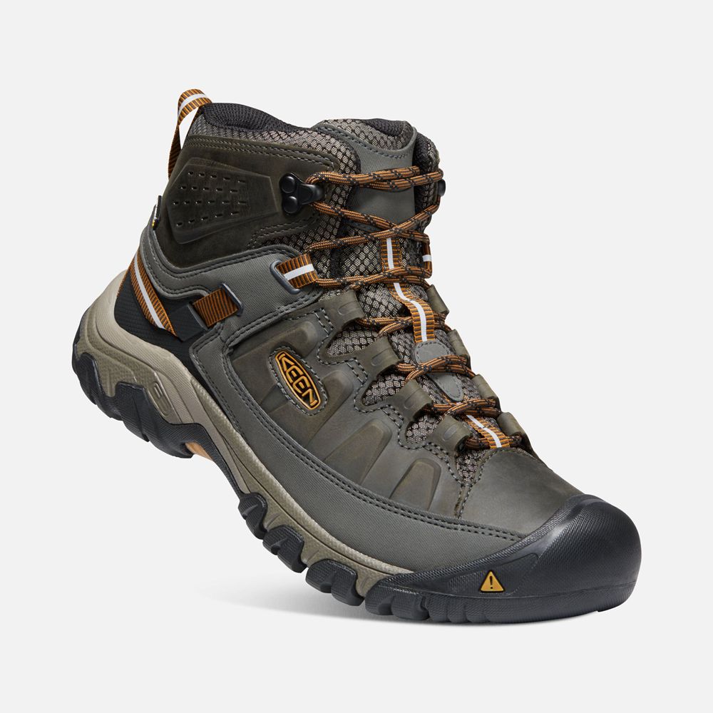 Keen Outdoor Bot Erkek Zeytin Yeşili/Siyah - Targhee Iii Waterproof Mid - Türkiye BYDJ93750